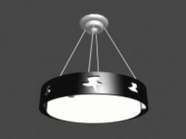 Shadow pendant light 3d model preview