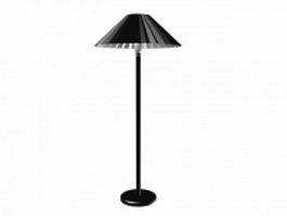 Tall black floor lamp 3d model preview