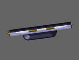 Wall mount fluorescent lamp 3d model preview
