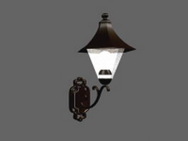 Ancient lantern light 3d model preview