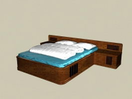 Chinese Kang bed 3d model preview