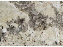 Closeup of andraw white granite slab texture