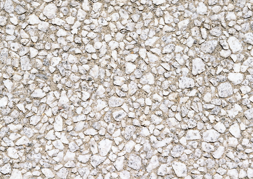 White gravel ground cover texture