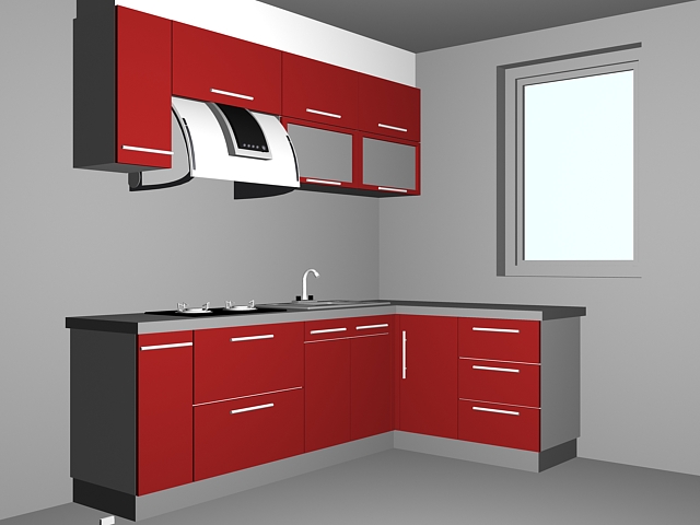 3ds max kitchen design