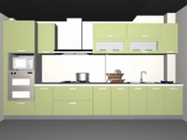 Single kitchen unit 3d model preview