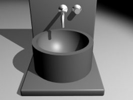 Top counter basin 3d preview
