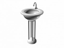 Free standing basin 3d preview