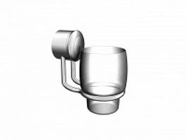 Single cup tumbler holder 3d model preview