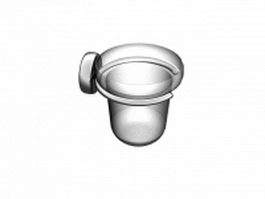 Metal suction cup holder 3d model preview