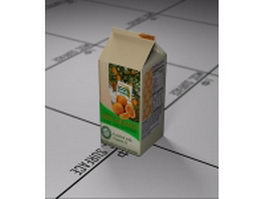 Orange juice carton 3d preview