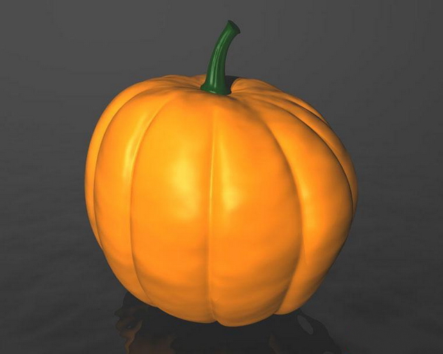 Big pumpkin 3d rendering