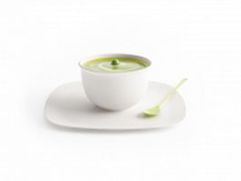 Green pea soup 3d model preview