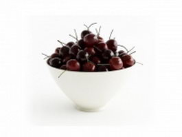 Bowl of cherries 3d preview