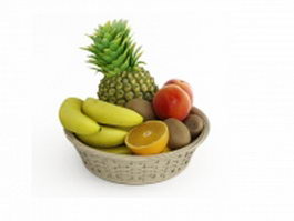 Fruit collection 3d model preview