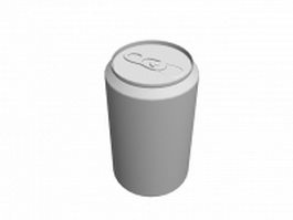 Beverage can 3d model preview