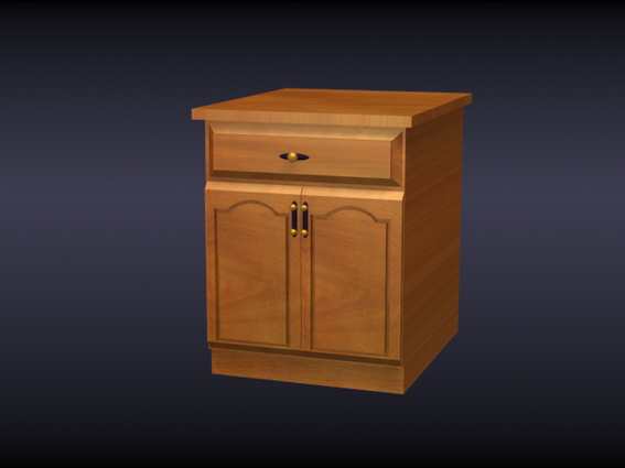 Small cabinet for kitchen 3d rendering