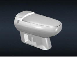 Water saving ceramic toilet 3d preview