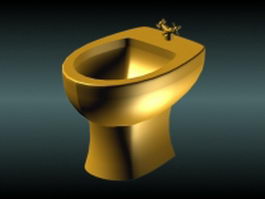 Golden bidet 3d preview
