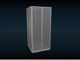 Small shower cubicle 3d preview