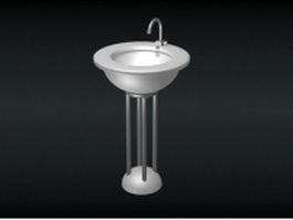 Free standing bathroom basin 3d preview