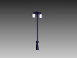 Double head street lamp 3d preview