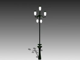 Street light with lamps 3d preview