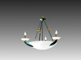 Candle pendant light 3d model preview
