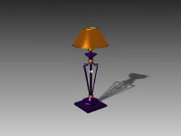 Metal decoration floor lamp 3d model preview