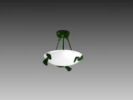 Single bowl pendant lamp 3d model preview