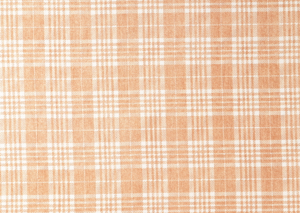Orange plaid fabric texture
