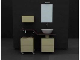 Bathroom vanity design ideas 3d model preview