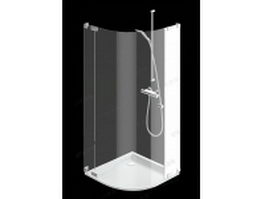 Shower enclosure design 3d model preview