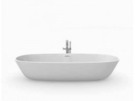 Freestanding soaking tub 3d model preview
