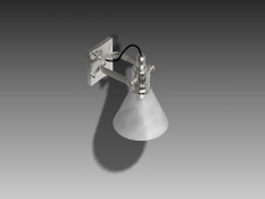 Bedroom wall reading lamp 3d model preview