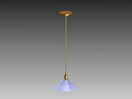 Industrial hanging lamp 3d model preview