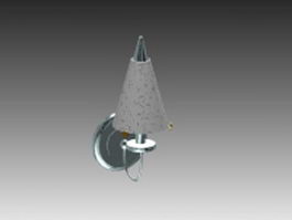 Modern cone wall lamp 3d model preview