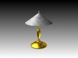 Traditional brass table lamp 3d model preview