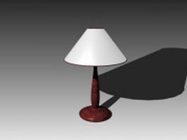 Table light lamp 3d model preview
