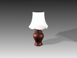 Classic pottery lamp 3d model preview