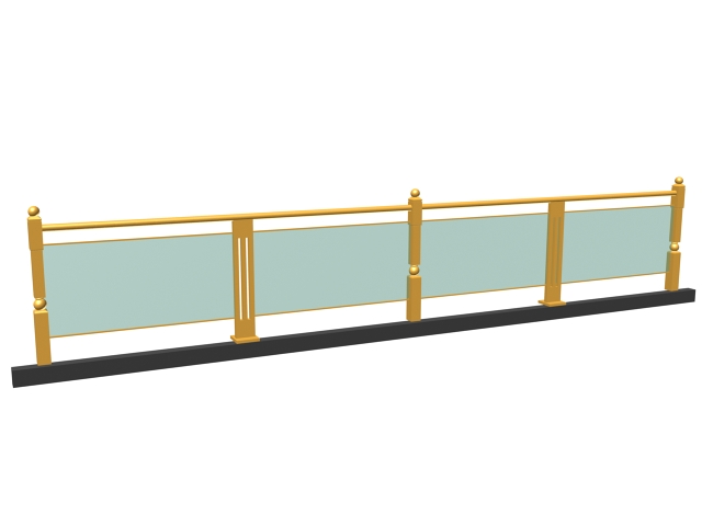 Exterior glass guardrail 3d model 3dsMax,3ds files free ...