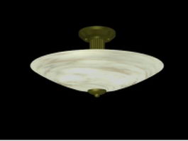 Marble bowl lighting 3d model preview
