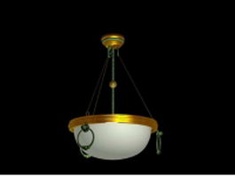 Vintage traditional pendant lighting 3d model preview