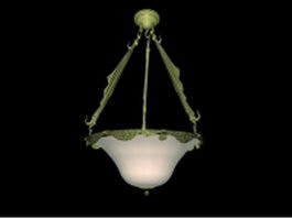 Country light fixture 3d model preview