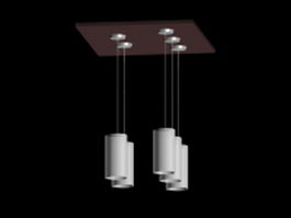 Hanging pendant lights 3d model preview