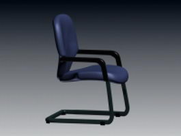 Office cantilever chair 3d model preview