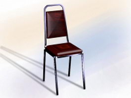 Red banquet chair 3d preview