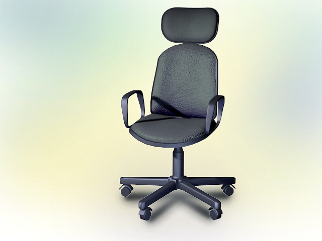 Contemporary office chair 3d rendering