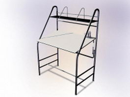 Metal working table 3d preview