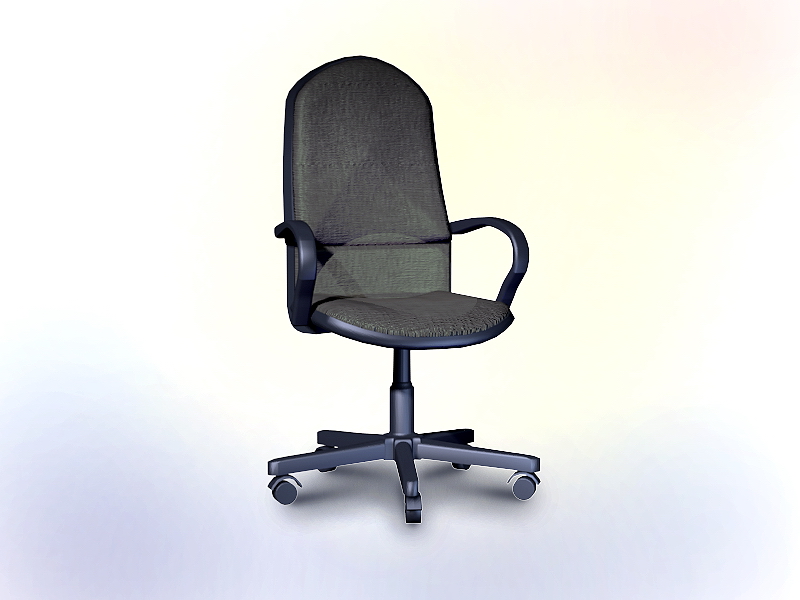 Office chair design 3d rendering