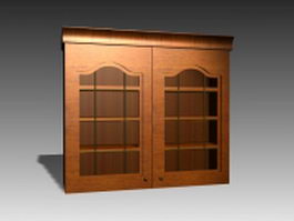 Classic kitchen wall cabinet 3d model preview